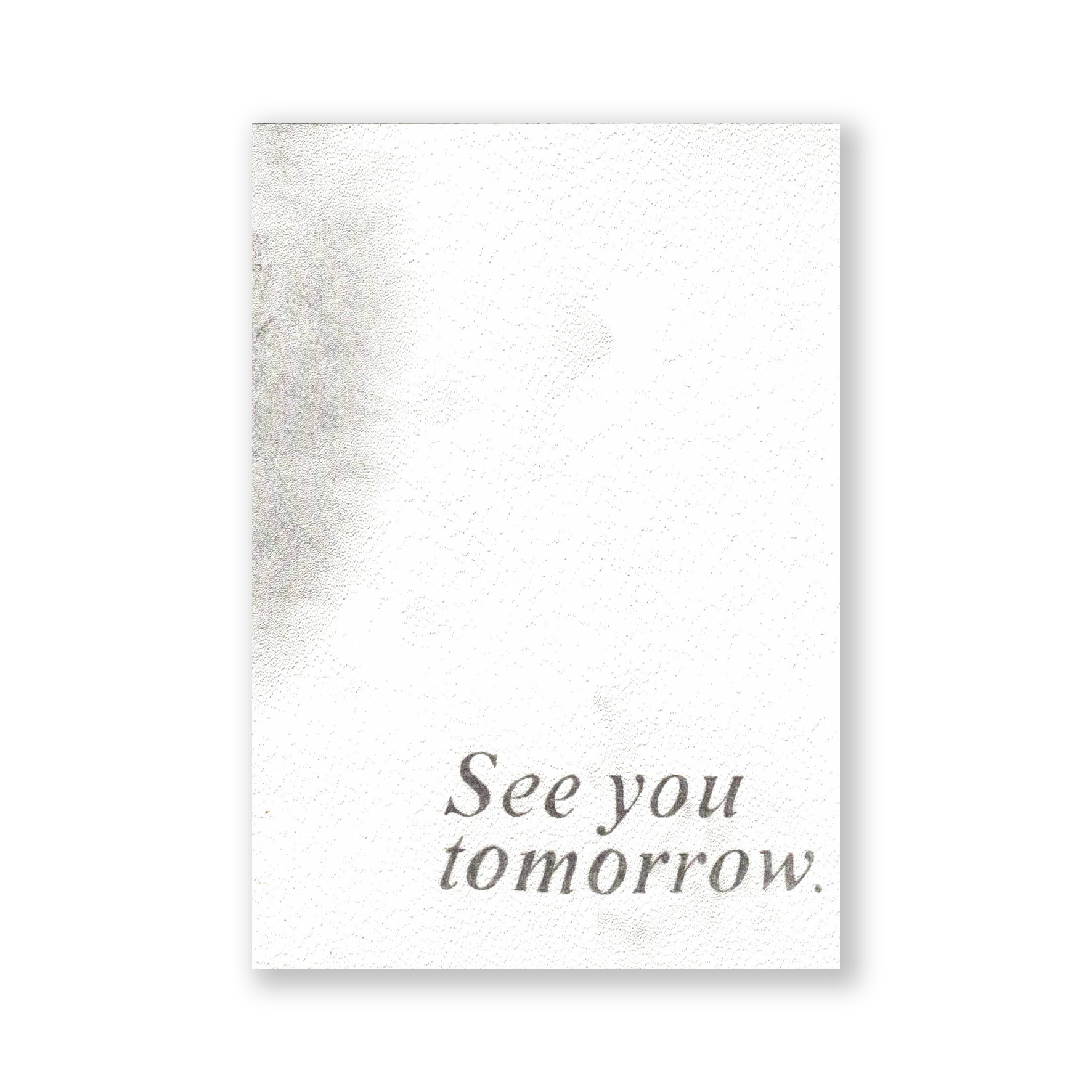 See you tomorrow