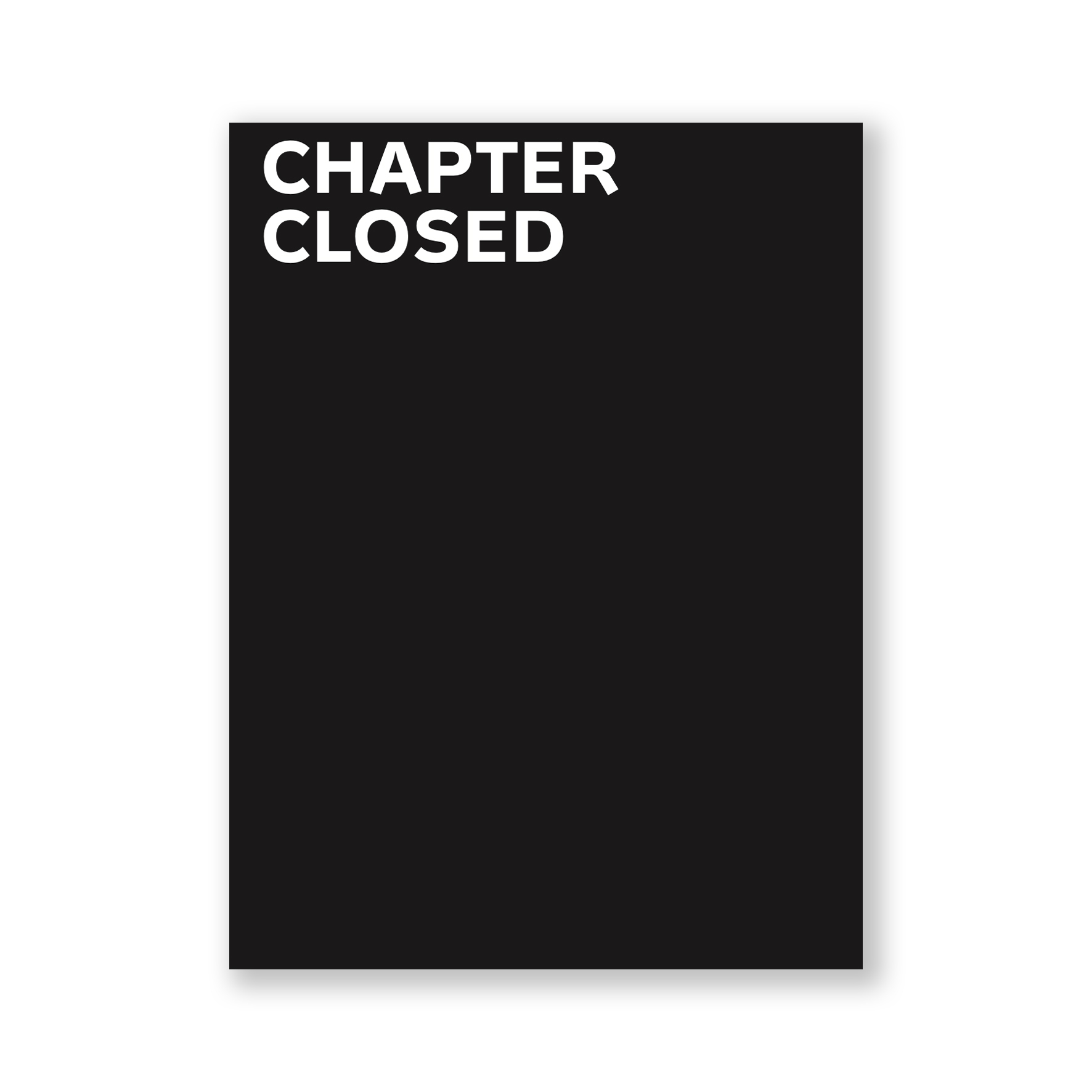 Chapter Closed