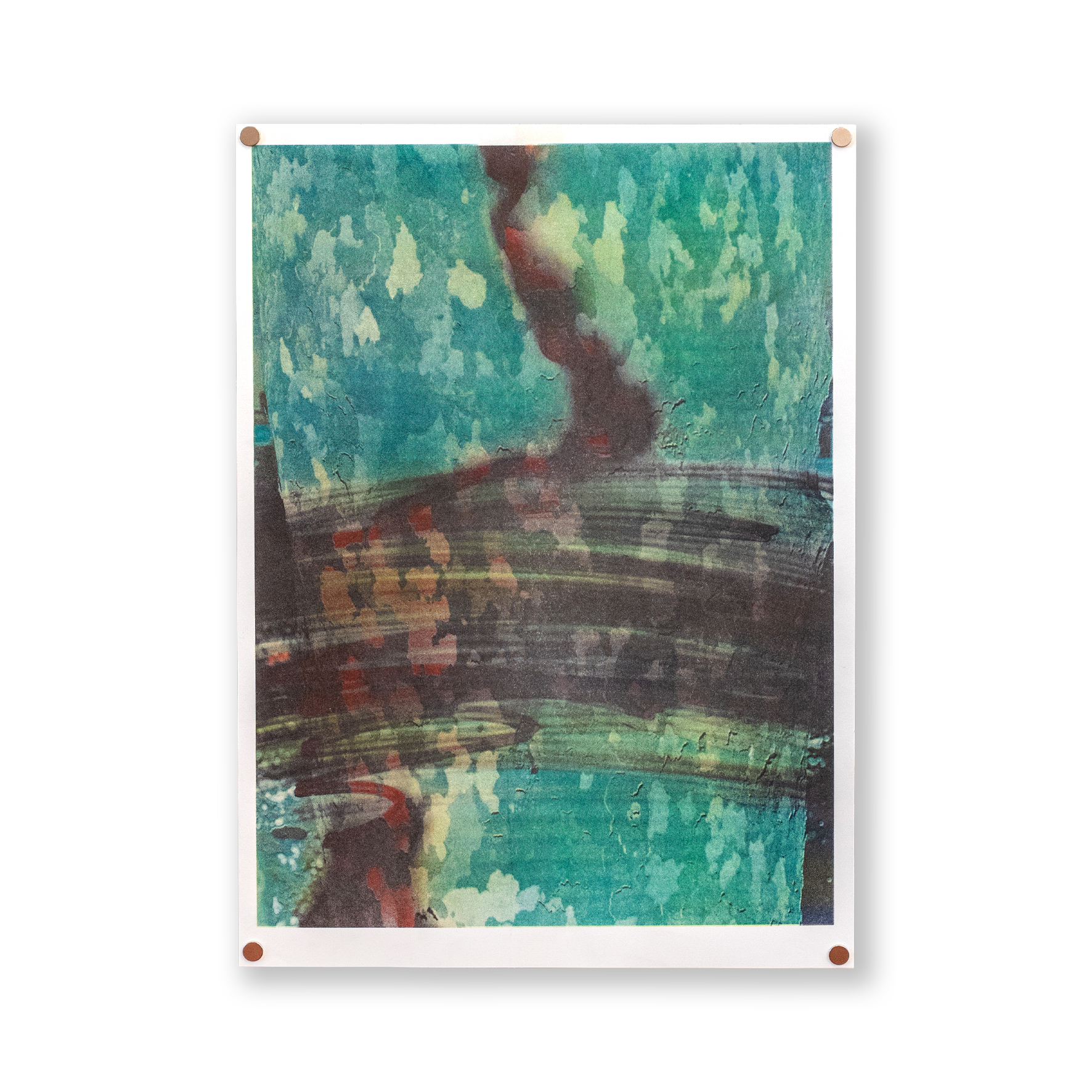 Green and Red Photogram